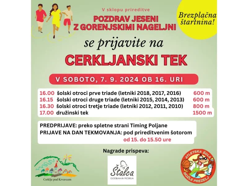 Cerklje Family Run 2024: registration now open