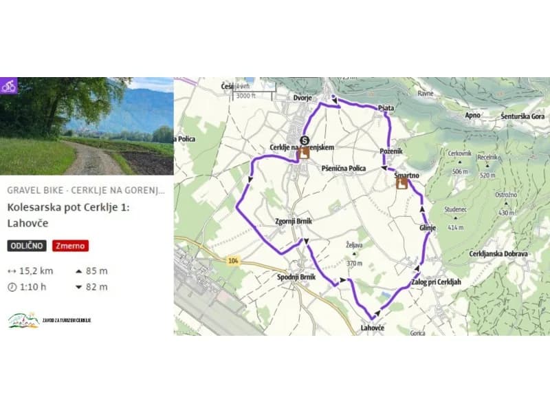 Digitalizacija kolesarskih poti v Cerkljah na Gorenjskem
