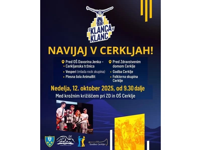 Cheer in Cerklje – supporting programme for the Pogi Challenge cycling race