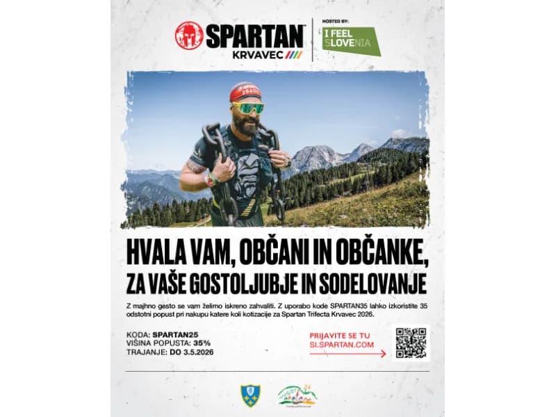 Posebni popust za občane na Spartan Krvavec 2026