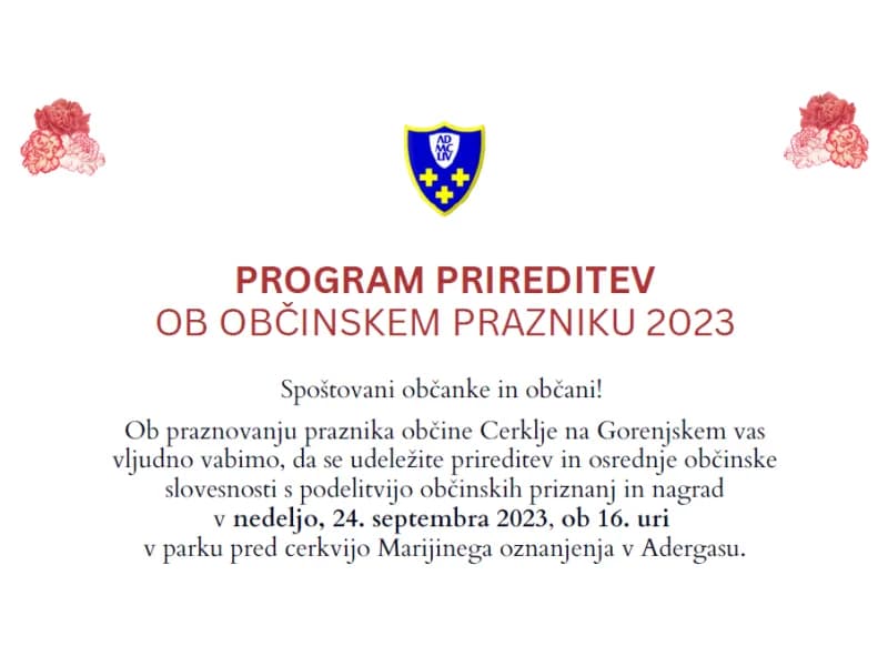 Programme of events for the 2023 municipal holiday