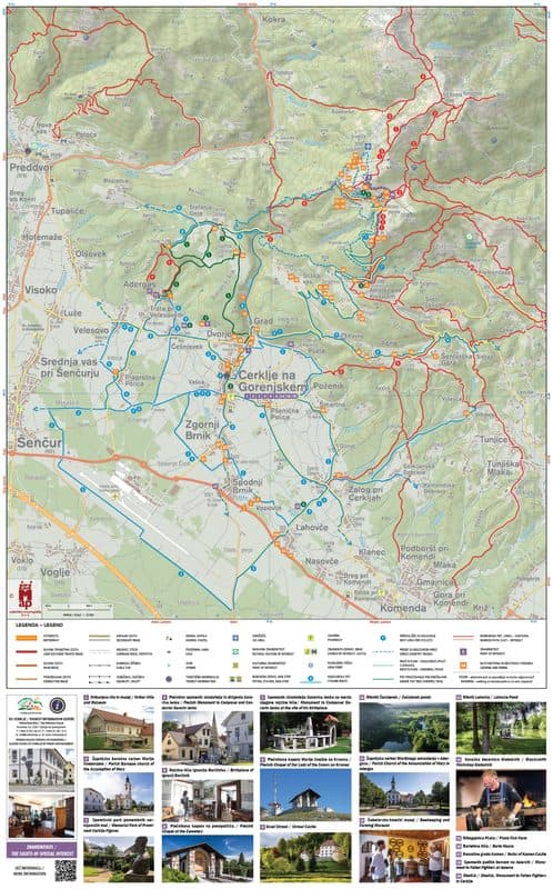 Naslovnica: Turistična karta – zemljevid in znamenitosti